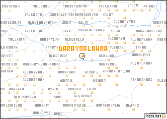 map of Dār ‘Ayn al ‘Awrāʼ