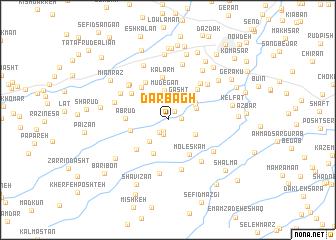 map of Dārbāgh