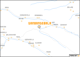 map of Darband-e Bālā