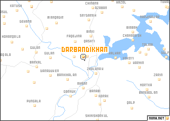 map of Darbandikhan