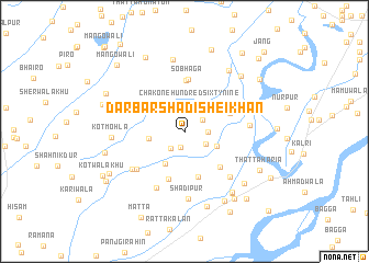 map of Darbār Shādi Sheikhān