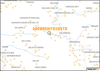 map of Dārbāshī-ye Vosţá