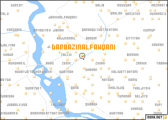 map of Darbāzīn al Fawqānī