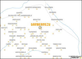 map of Darb-e Ārezū