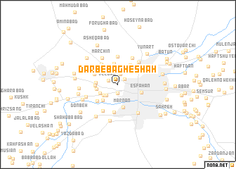map of Darb-e Bāgh-e Shāh