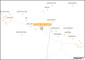 map of Darb-e Bāgh