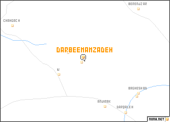 map of Darb-e Emāmzādeh