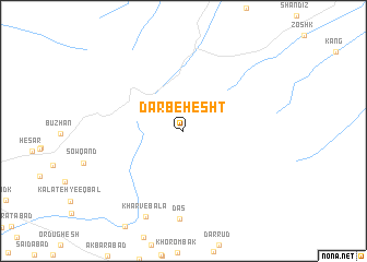 map of Darbehesht