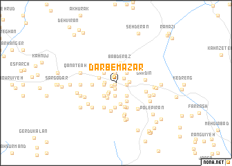 map of Darb-e Mazār