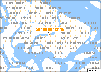 map of Darbeser Kāndi