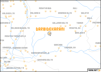 map of Dārbīd-e Karanī