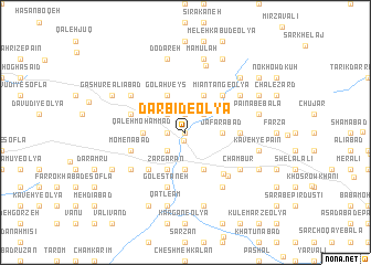 map of Dārbīd-e ‘Olyā