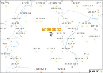 map of Darboğaz