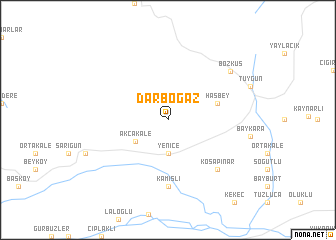 map of Darboğaz