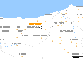 map of Dar Boumediene