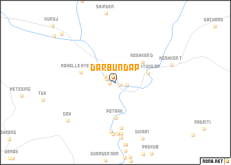 map of Dārbūndap