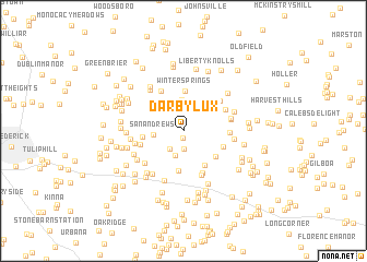 map of Darby-Lux