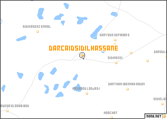 map of Dar Caïd Sidi Lhassane