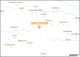 map of Dar Chenār