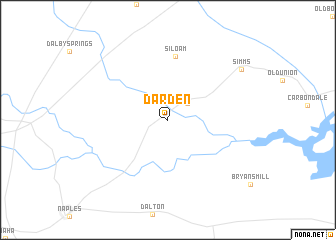 map of Darden