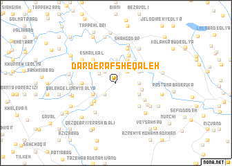 map of Dār Derafsh-e Qal‘eh