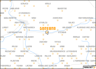 map of Darebňa