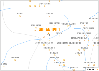 map of Dar-e Gāvān