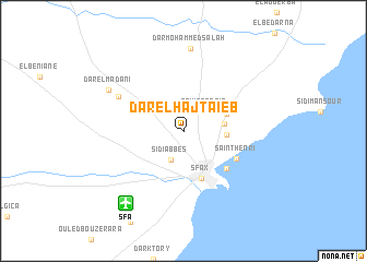 map of Dar el Haj Taïeb