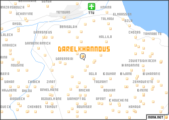 map of Dar el Khannous