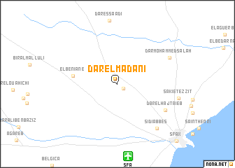 map of Dar el Madani