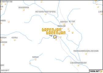 map of Dārenjān