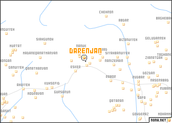 map of Dārenjān