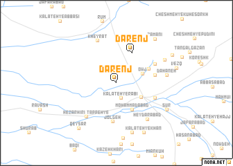 map of Dārenj