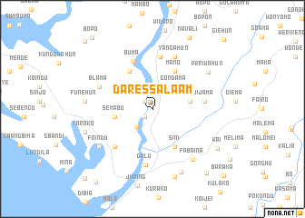 map of Dar-es-Salaam