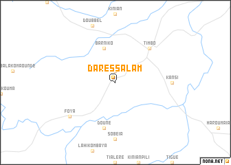 map of Dar es Salam