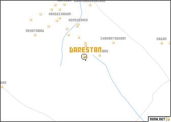 map of Dārestān