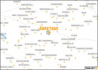 map of Daretown