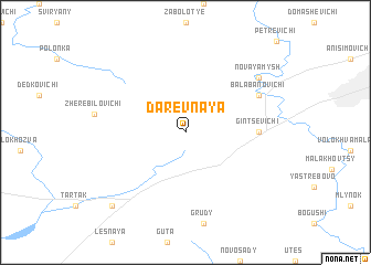 map of Darevnaya