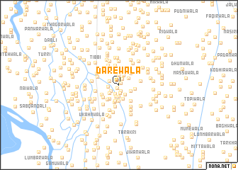 map of Dārewāla