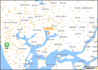 map of Dare