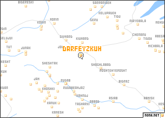 map of Dar Feyẕ Kūh