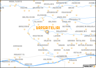 map of Dargaitėliai