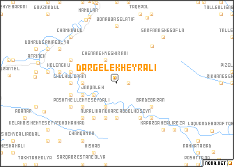 map of Dār Gel-e Kheyr‘alī