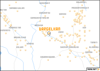 map of Dar Gel Kan