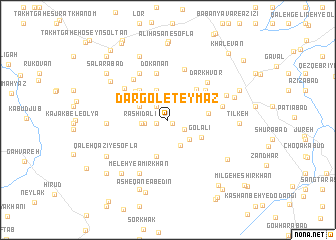 map of Dār Gol-e Teymaz