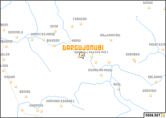 map of Dargū Jonūbī