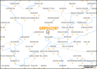 map of Dargužiai