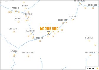 map of Dar Ḩeşār