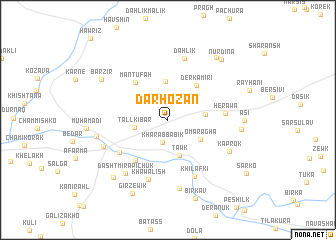 map of Dārhōzān