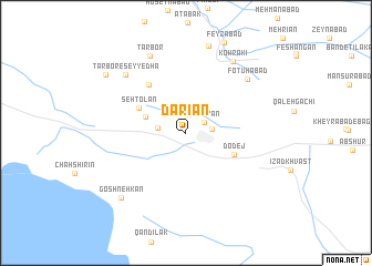map of Dārīān